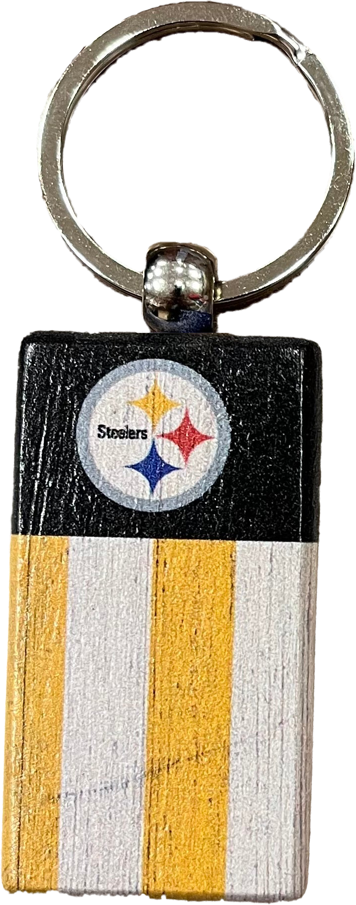 Pittsburgh Steelers Rectangle Flag Keychain 1