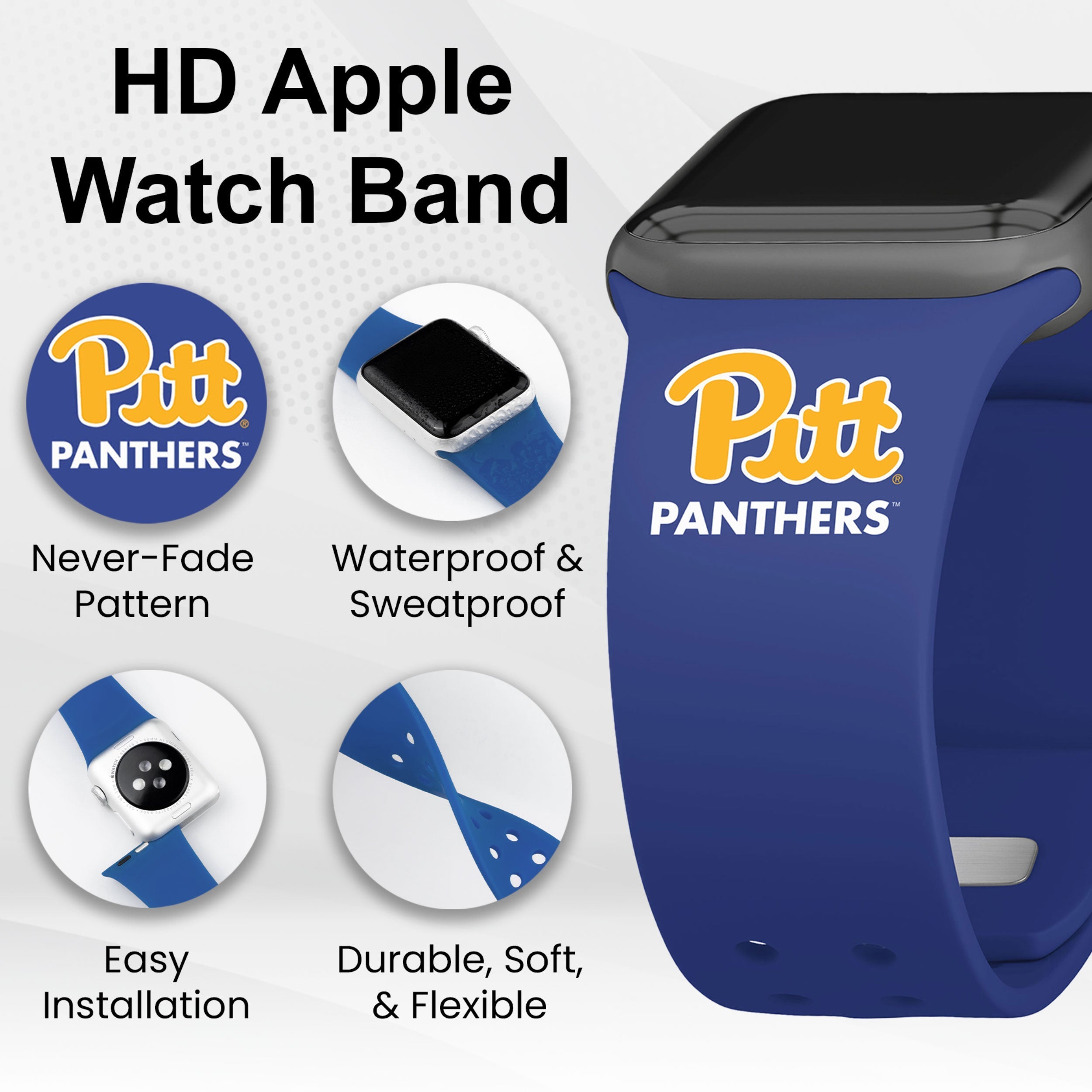 Pittsburgh Panthers HD Apple Watch Band 14