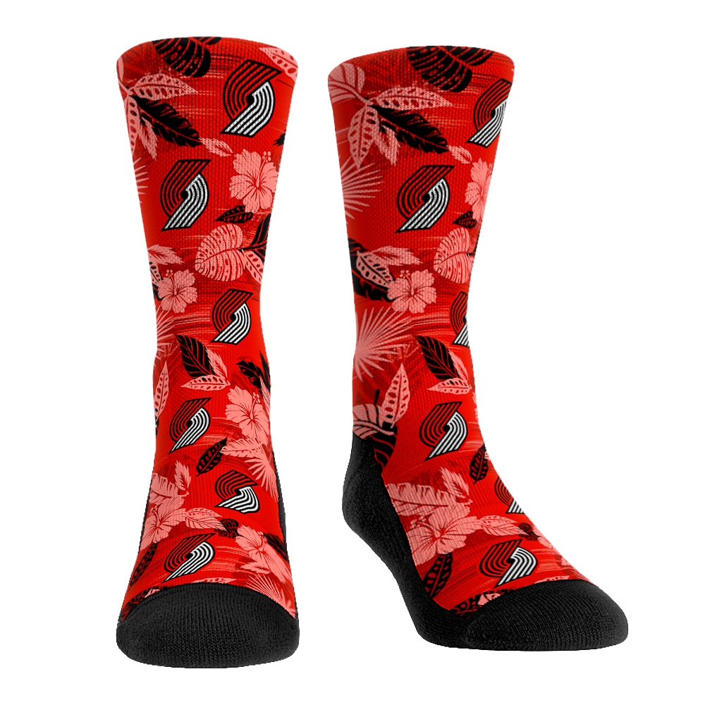 Portland Trail Blazers - Floral | Rock 'Em Socks