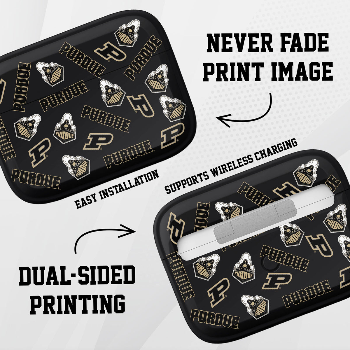 Purdue Boilermakers HDX AirPods Pro 1 & 2 Case Cover | Affinity Bands 7
