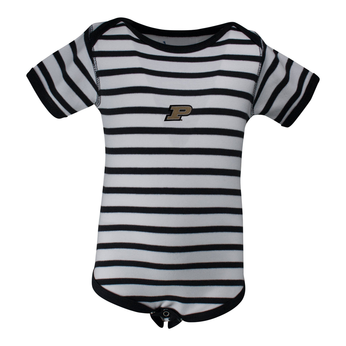 Purdue Stripe Lap Shoulder Creeper | Two Feet Ahead