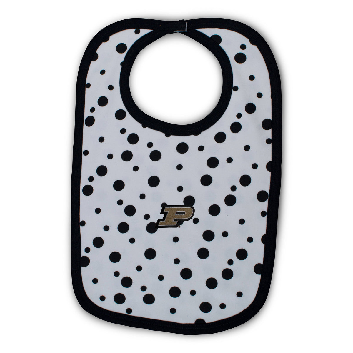 Purdue Polka Dot Bib | Two Feet Ahead 1