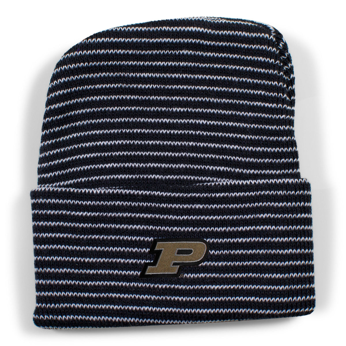 Purdue Stripe Knit Cap | Two Feet Ahead 1