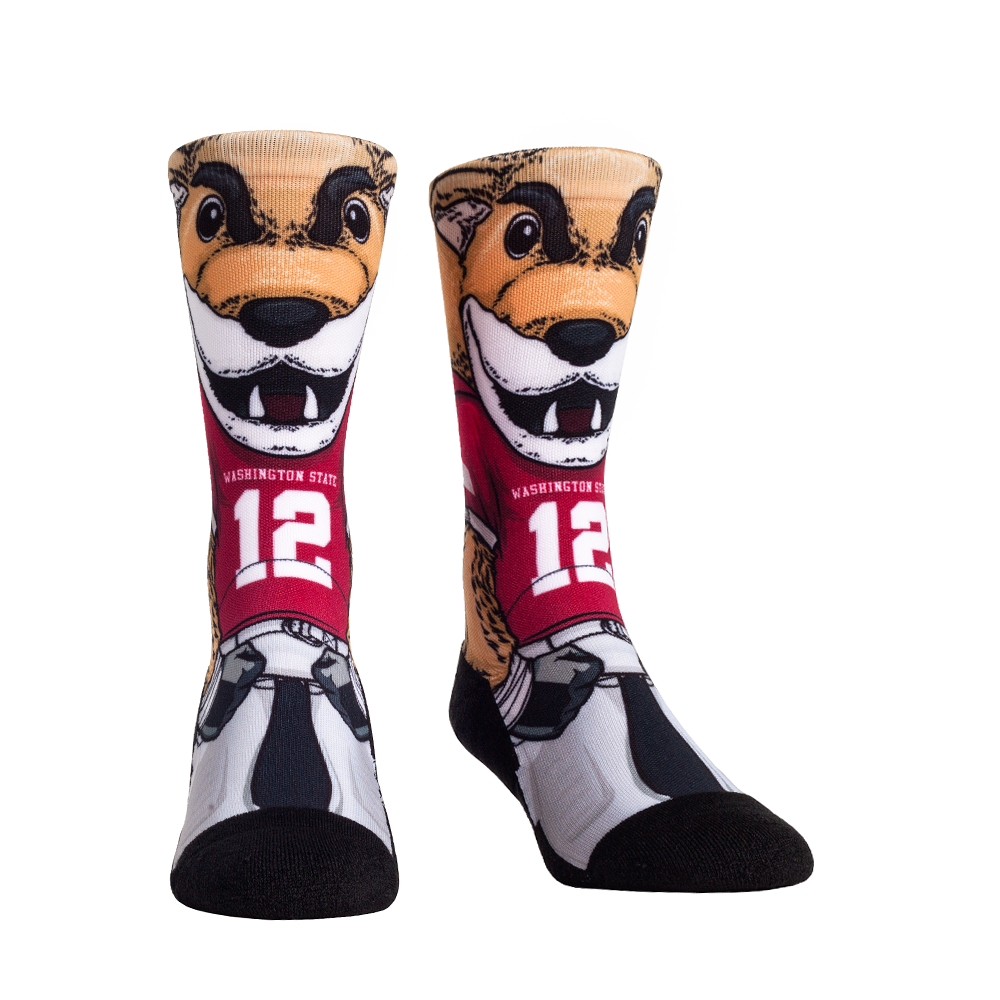 Washington State Cougars - HyperOptic Mascot | Rock 'Em Socks 1