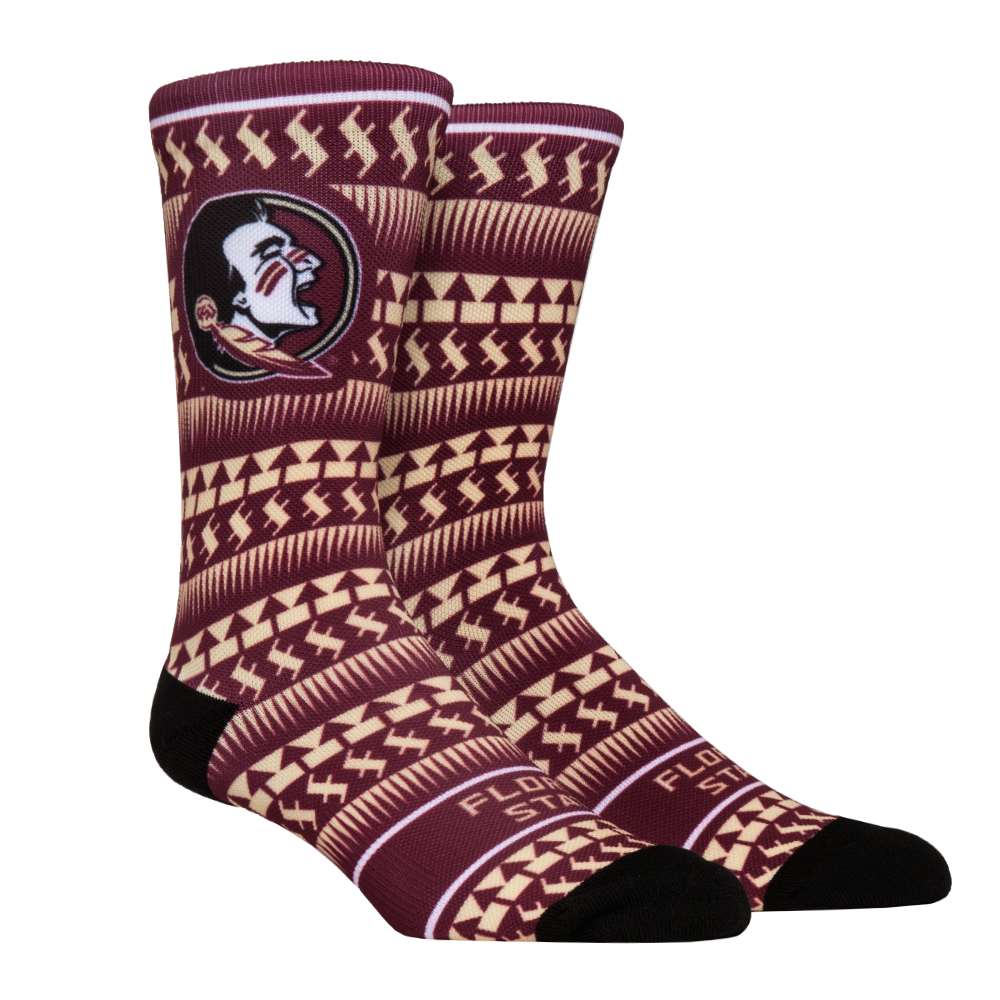 Florida State Seminoles - HyperOptic Tribal Pattern | Rock 'Em Socks