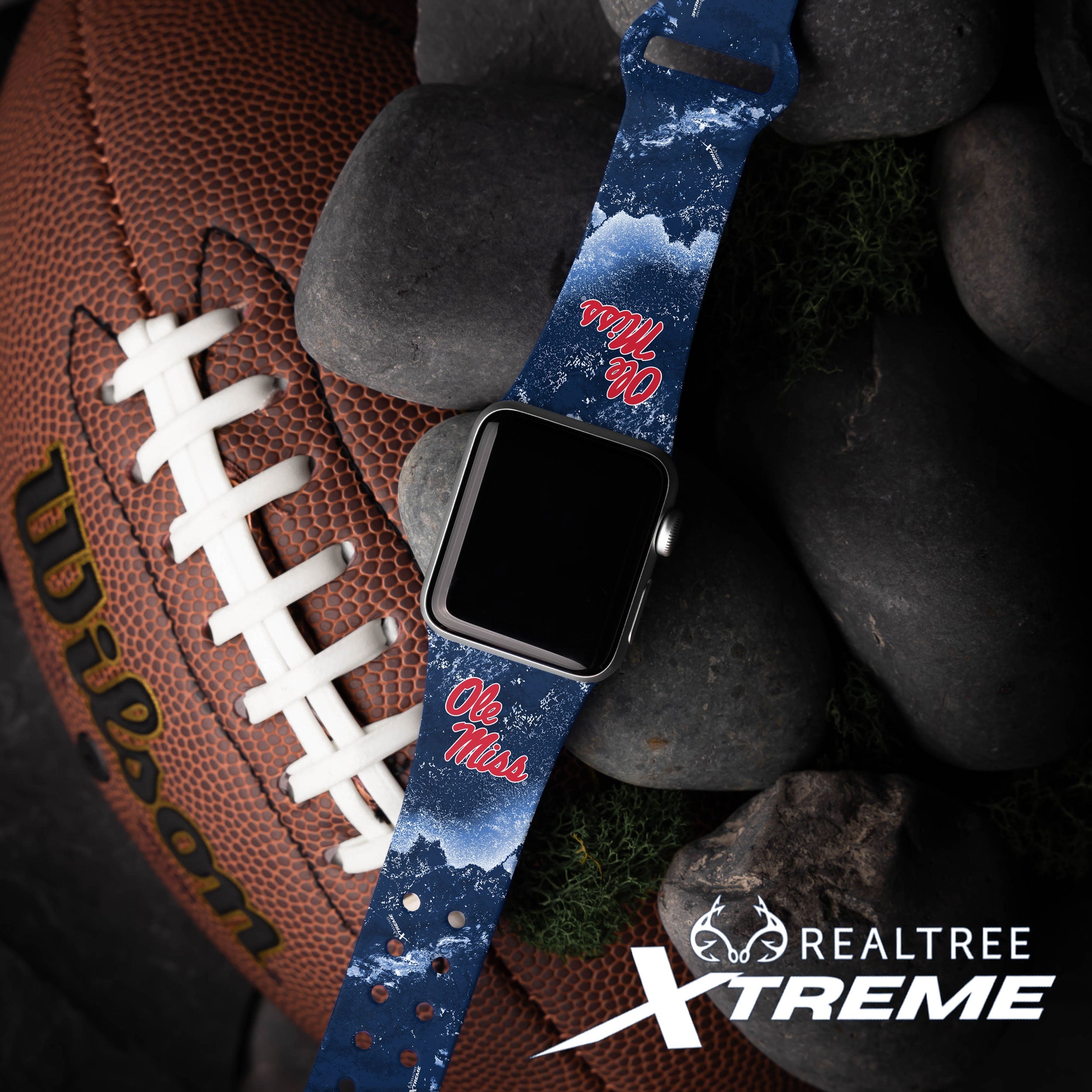 Mississippi Ole Miss Realtree HD Apple Watch Band 2