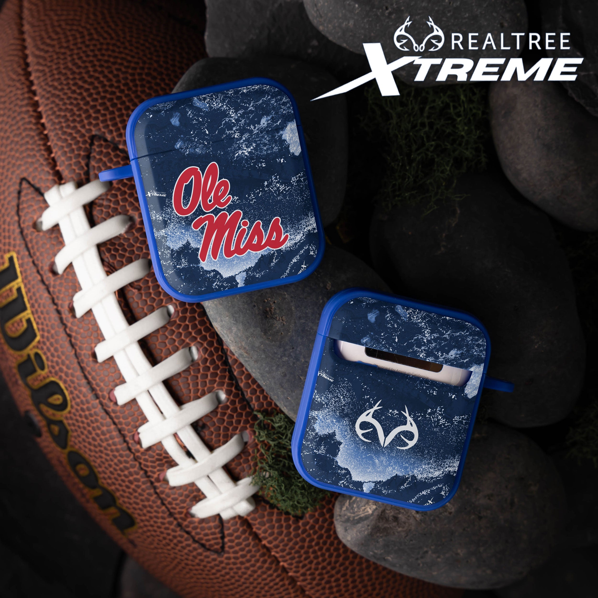 Mississippi Ole Miss Realtree HDX Apple AirPods Gen 1 & 2 Case Cover | Affinity Bands