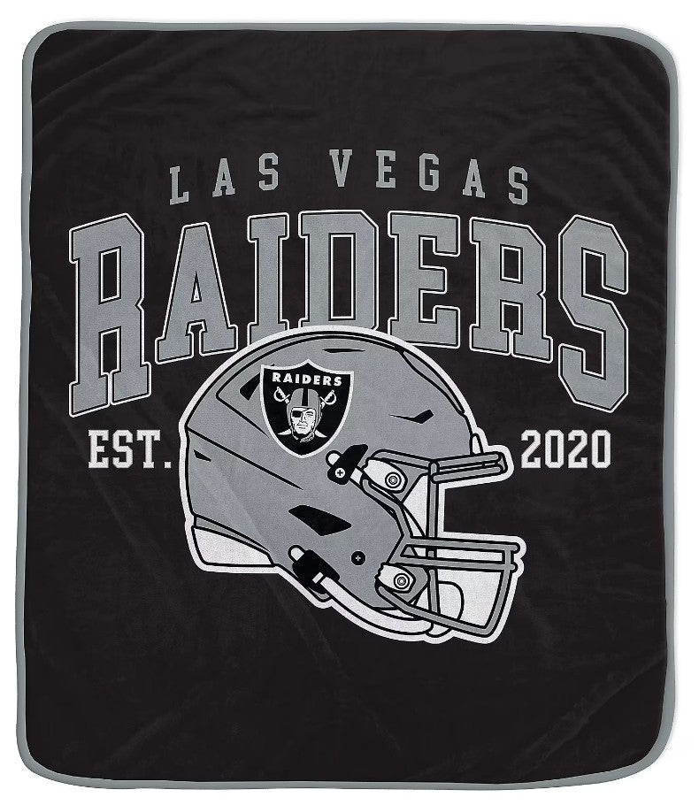 Las Vegas Raiders 50" x 60" Vintage Arch Block Blanket 1