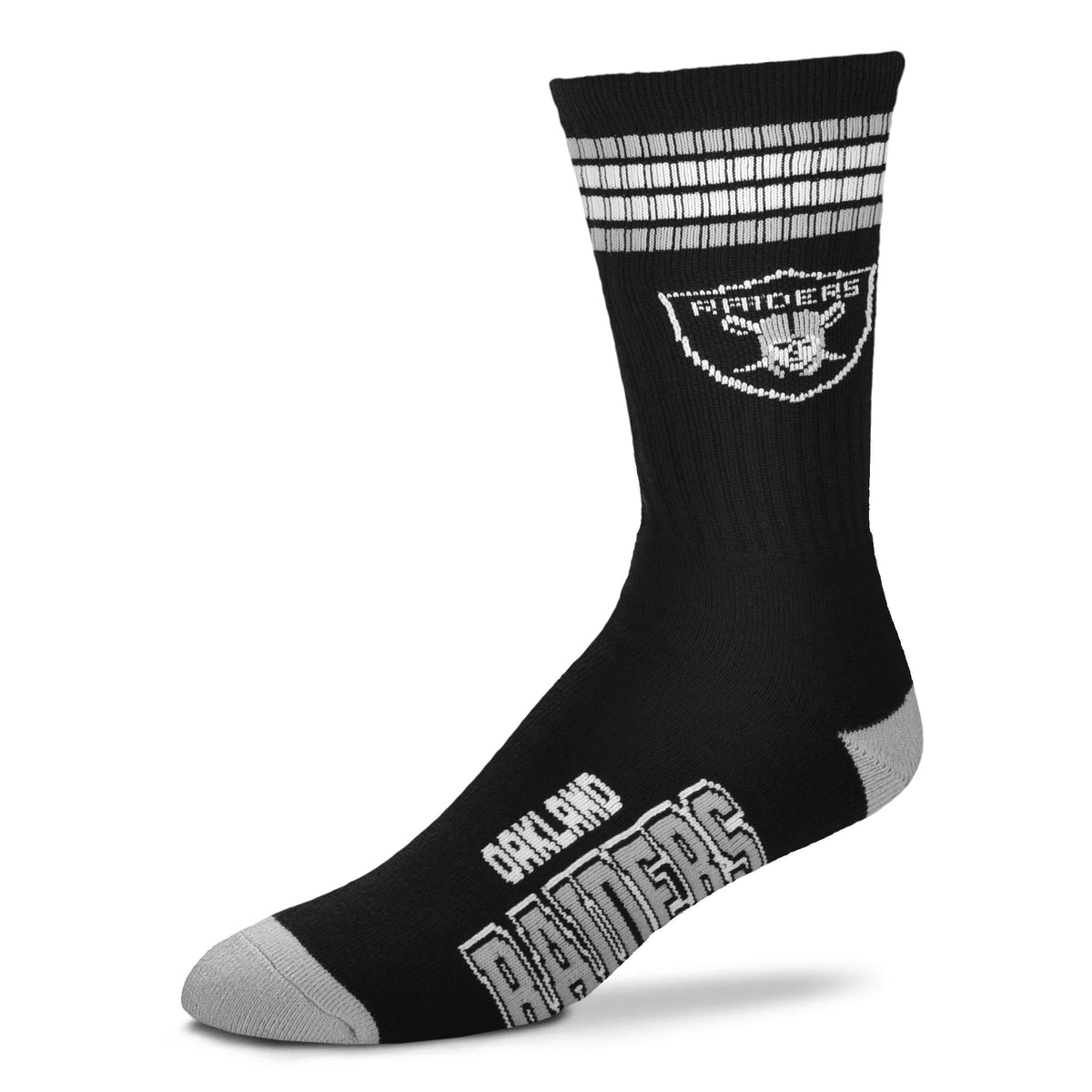 Las Vegas Raiders Men's 4 Stripe Deuce Socks 1