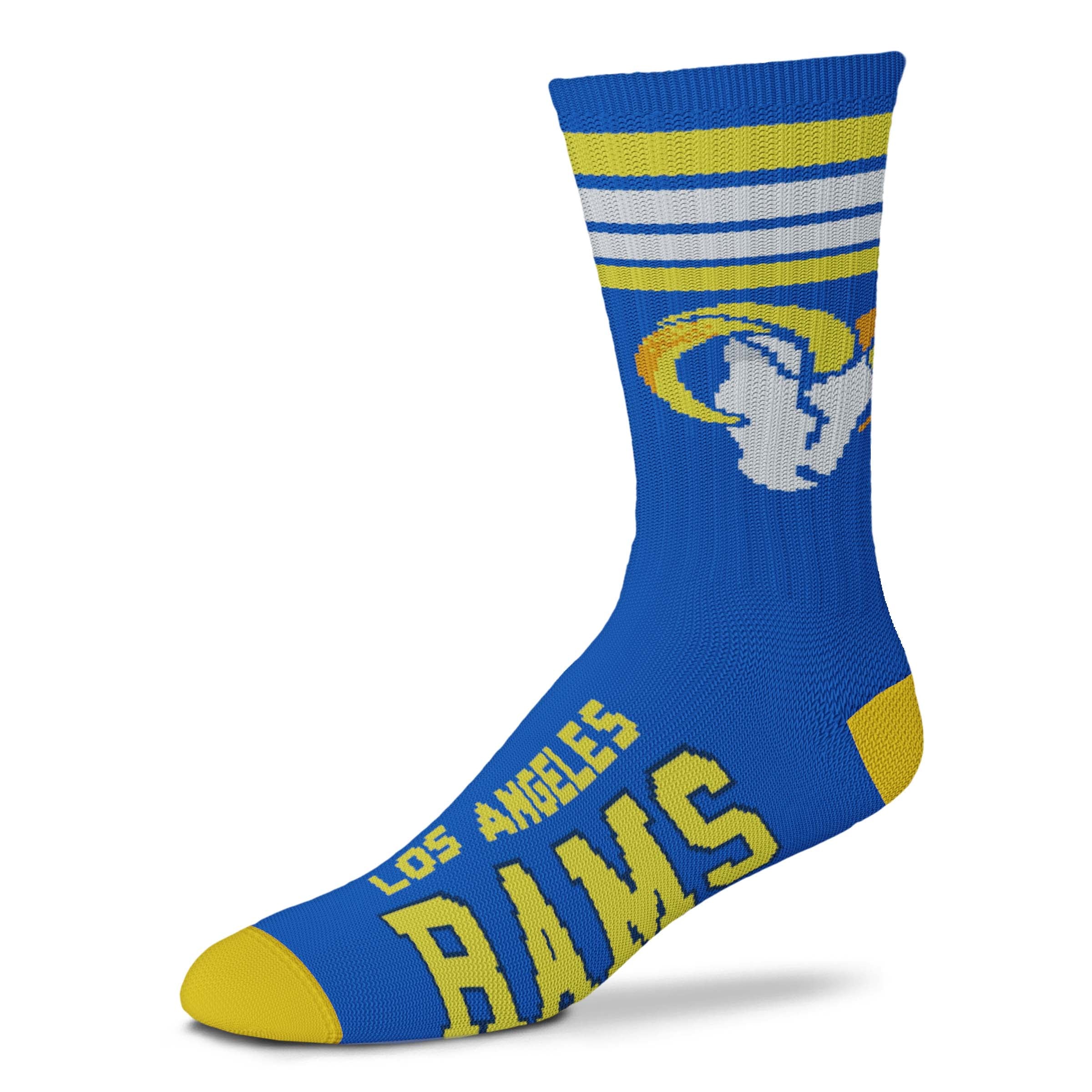 Los Angeles Rams Men's 4 Stripe Deuce Socks 1