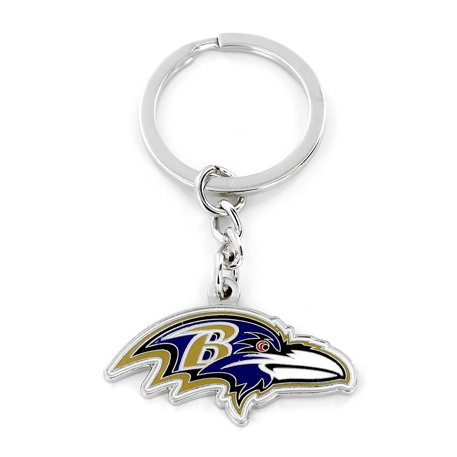 Baltimore Ravens Metal Logo Keychain 1