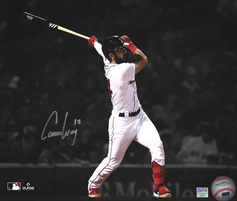 Connor Wong 1st Home Run Boston Red Sox Autographed 11" x 14" Spotlight Baseball Photo 1