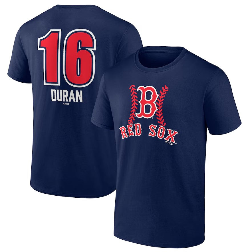 Jarren Duran Boston Red Sox Fastball Player Name & Number T-Shirt - Navy 1