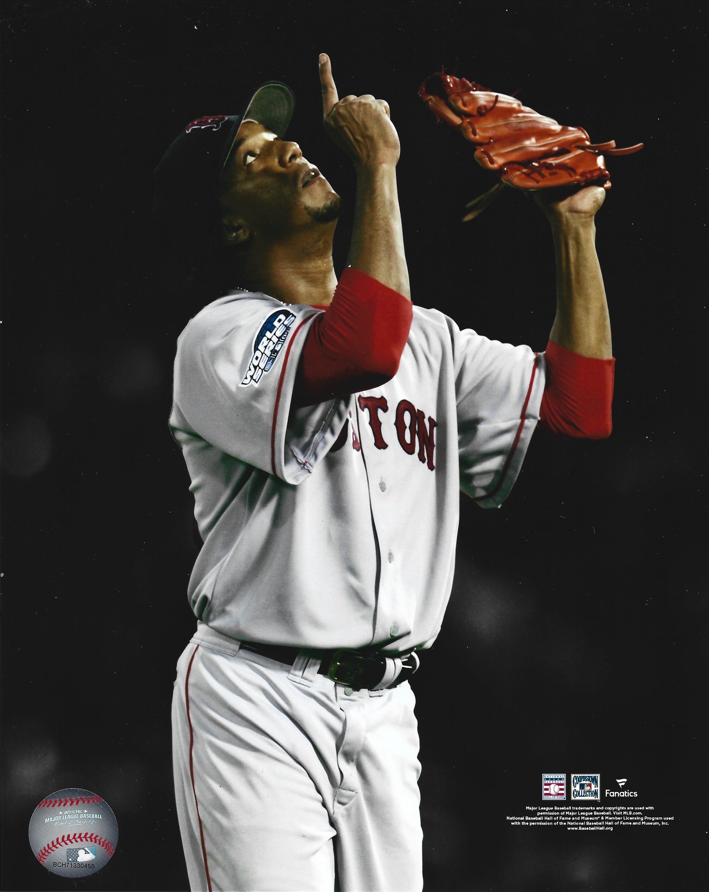 Pedro Martinez Sky Point 2004 World Series Boston Red Sox 16" x 20" Baseball Photo 1