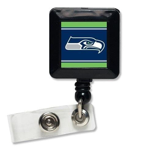 Retractable Seattle Seahawks Reel ID Badge Holder