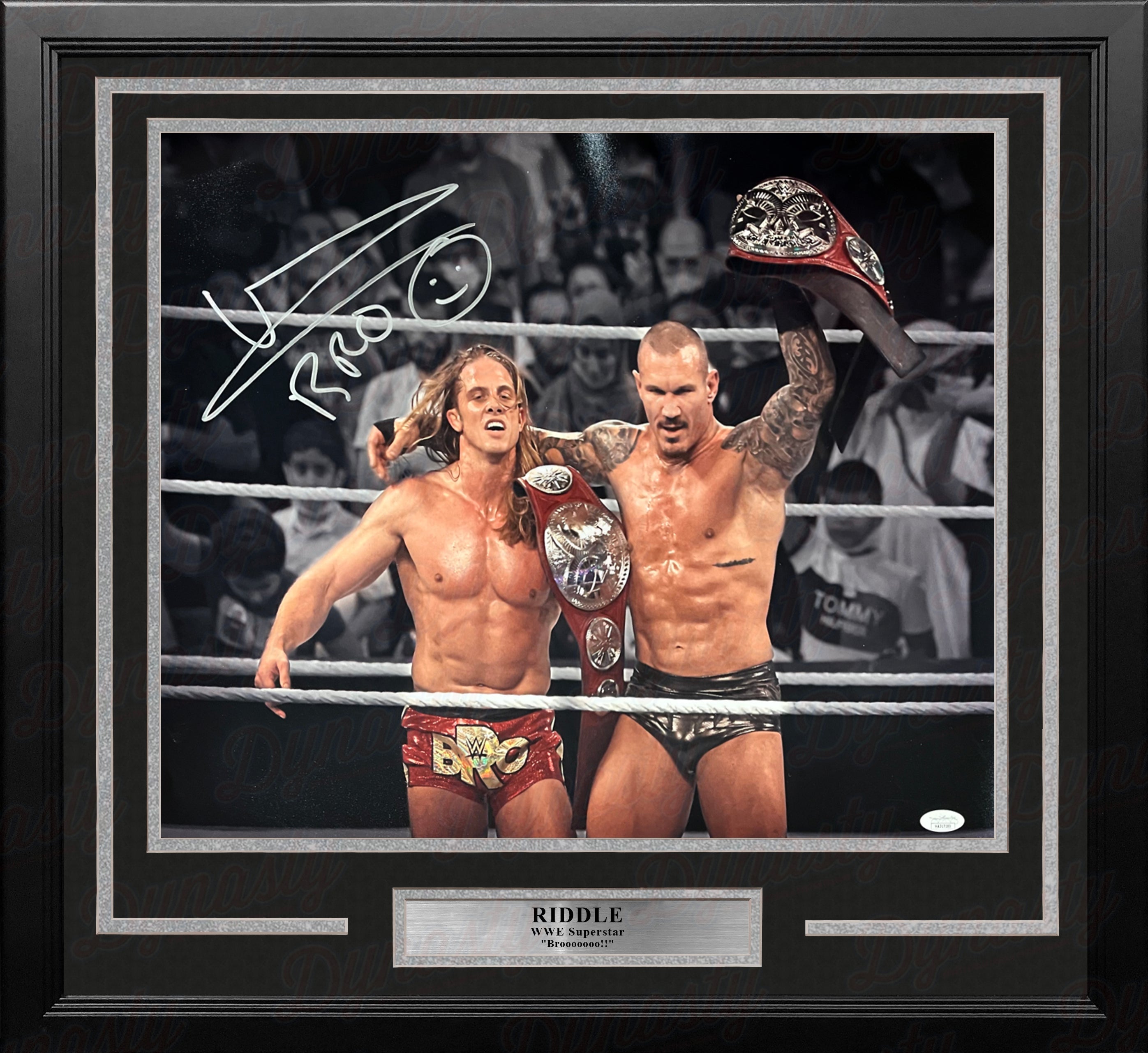 Riddle RK-Bro Autographed Framed WWE Wrestling Photo 3