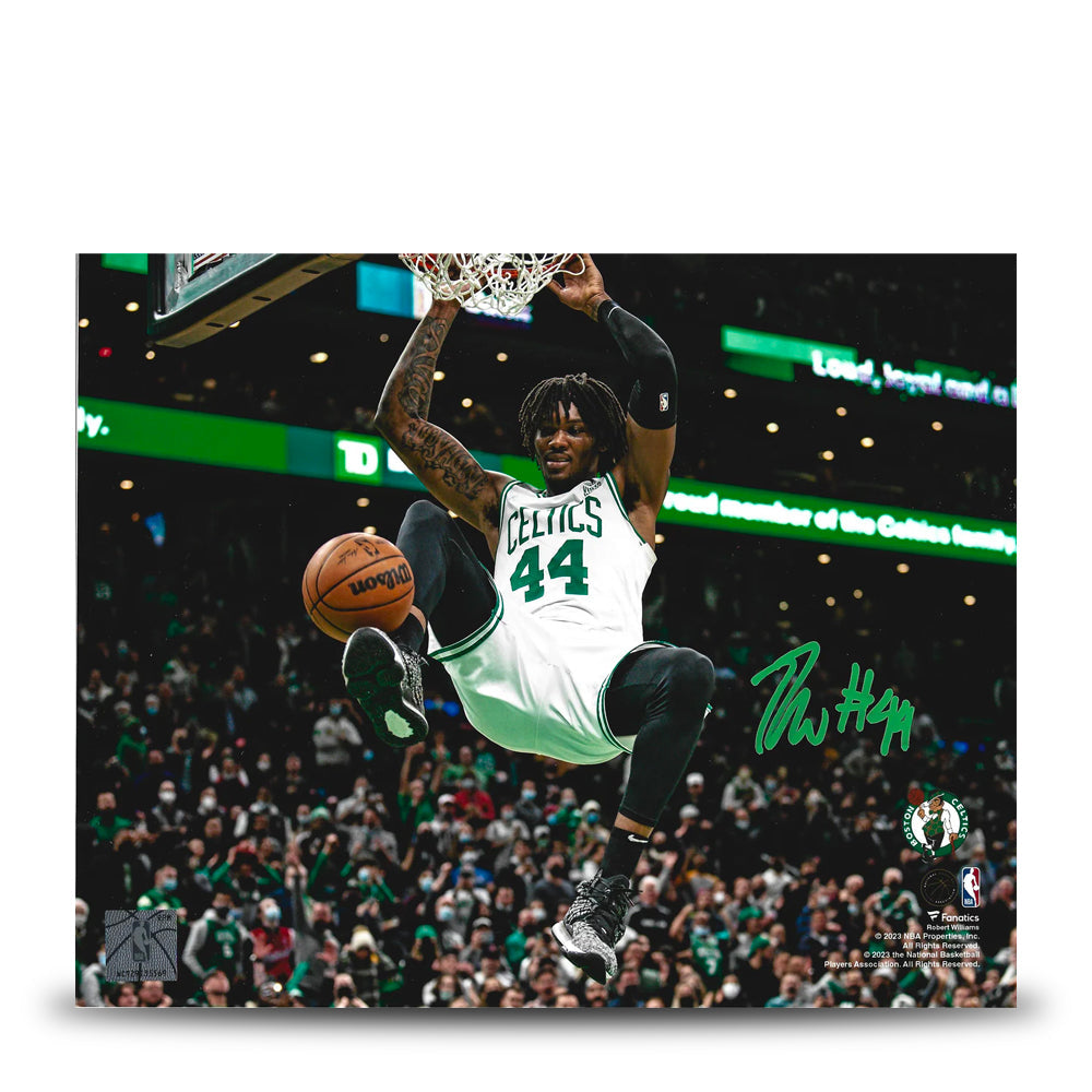 Robert Williams III Slam Dunk Boston Celtics Autographed Basketball Photo 1