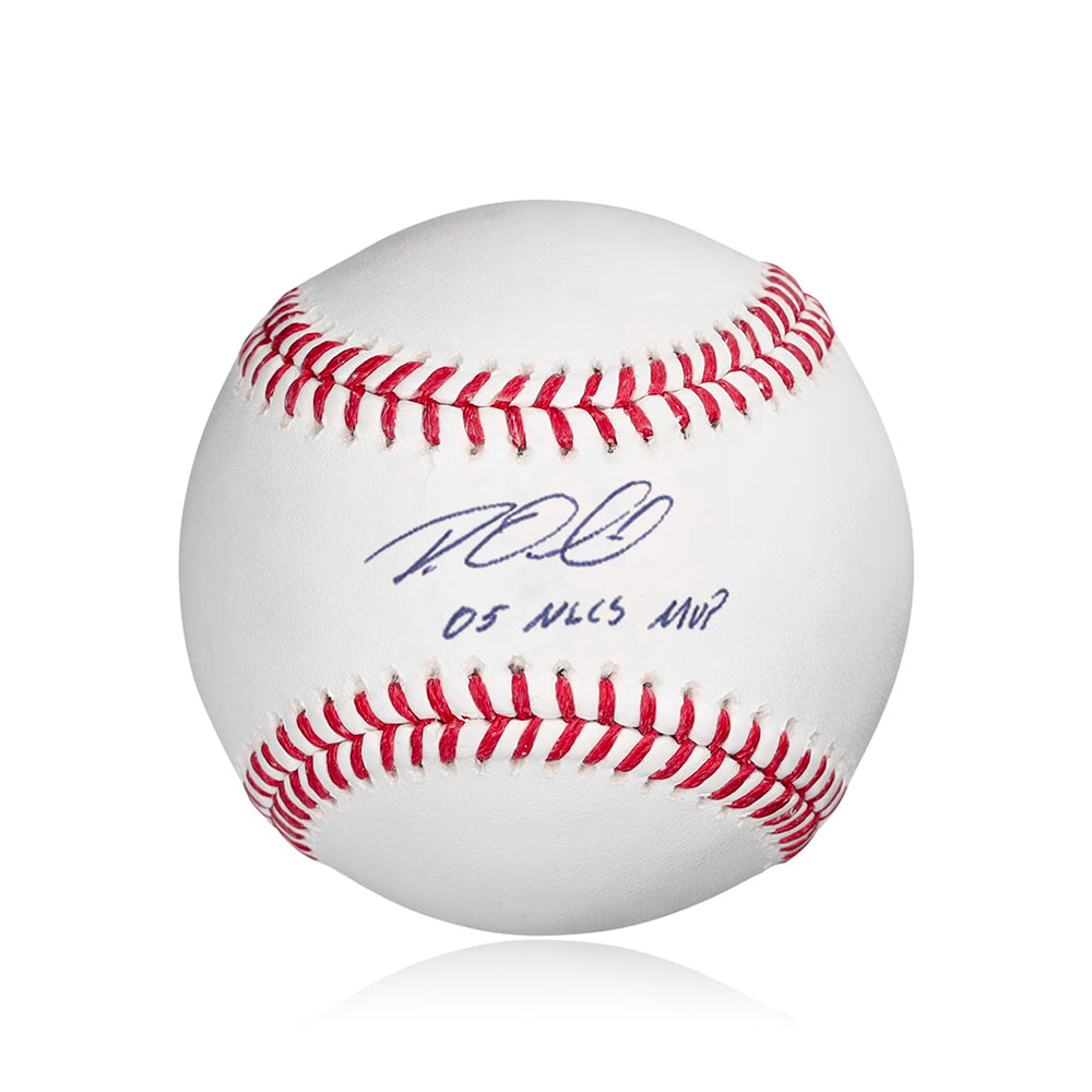 Roy Oswalt Houston Astros Autographed Rawlings Official MLB Baseball - Inscribed "05 NLCS MVP" 1
