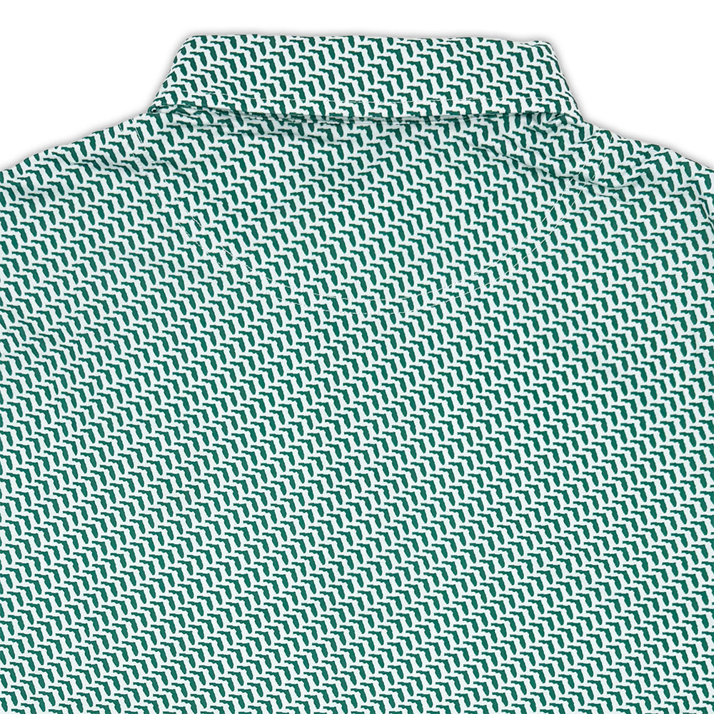 South Florida Map Pattern Youth Performance Polo | Section 103 4