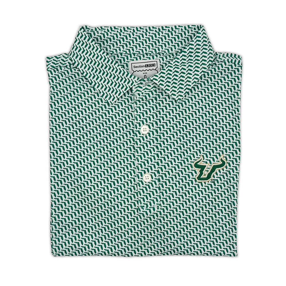 South Florida Map Pattern Performance Polo | Section 103 1