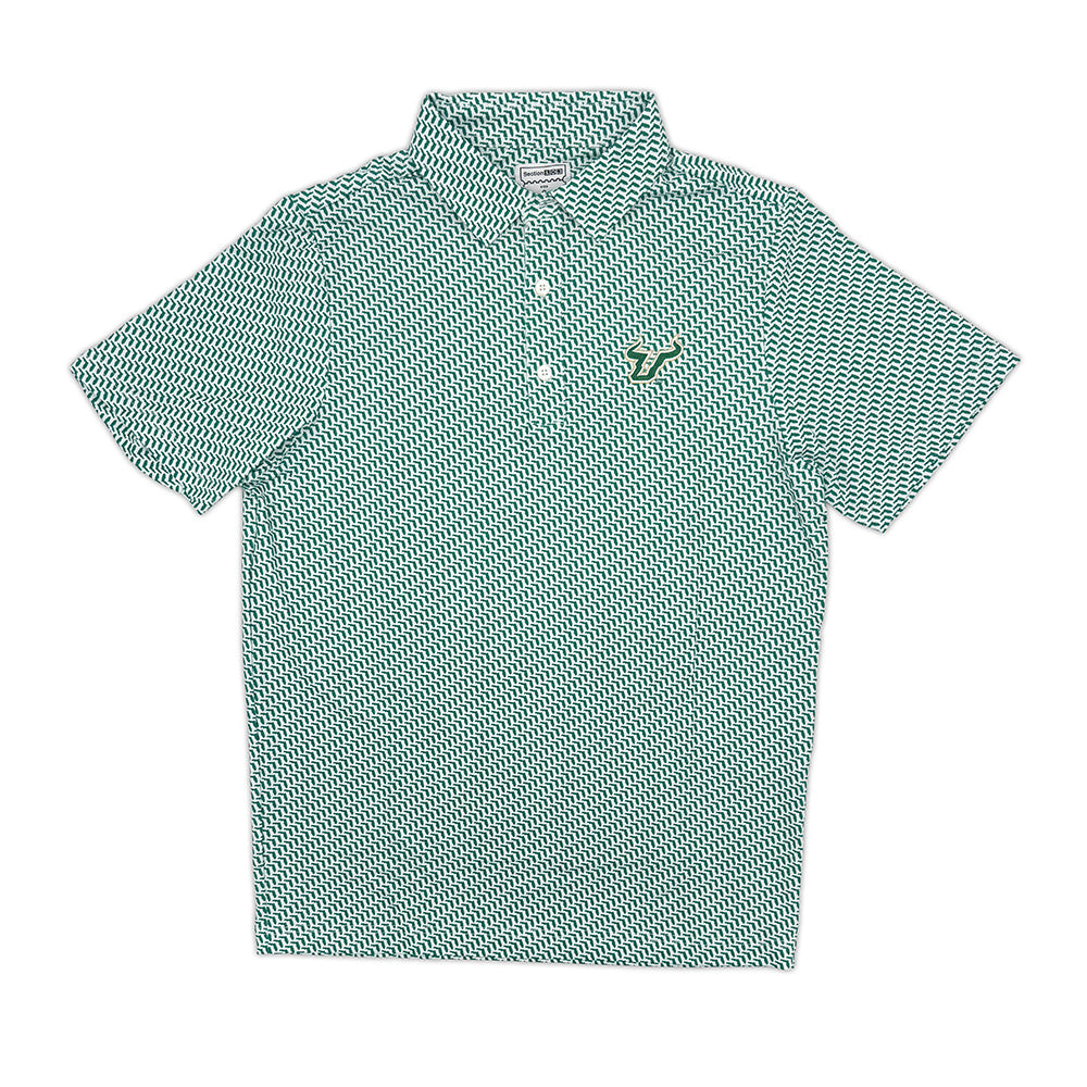 South Florida Map Pattern Performance Polo | Section 103 2