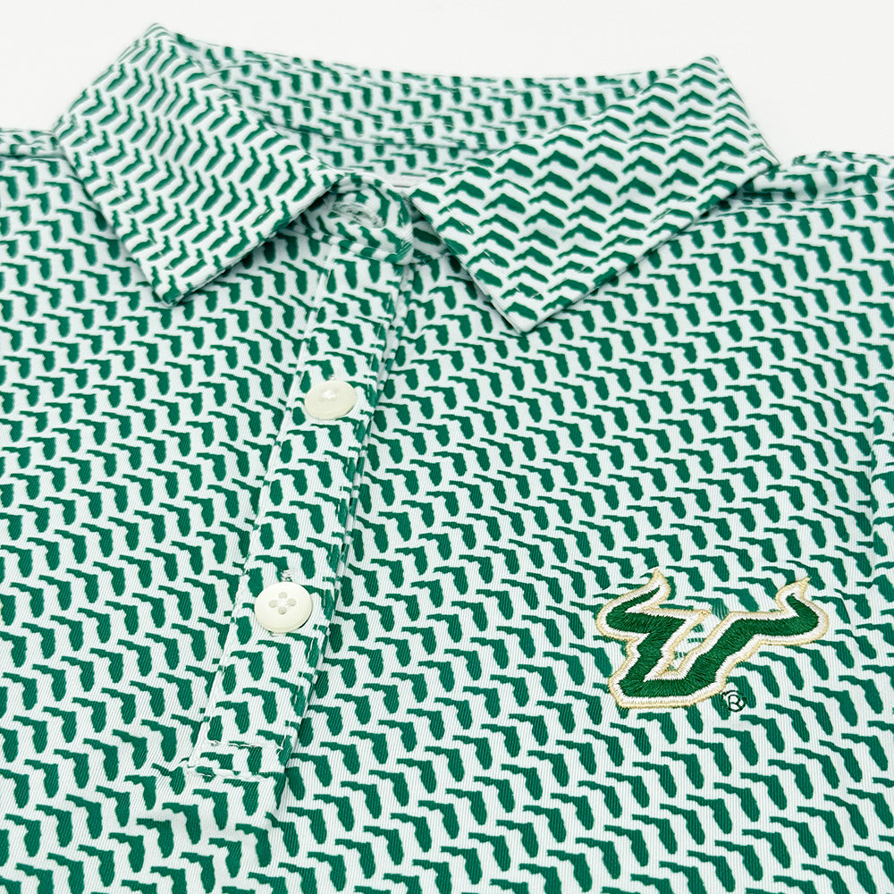 South Florida Map Pattern Women's Performance Polo | Section 103 3