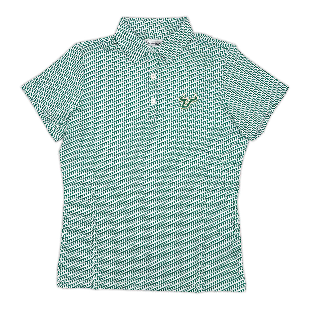 South Florida Map Pattern Women's Performance Polo | Section 103 2