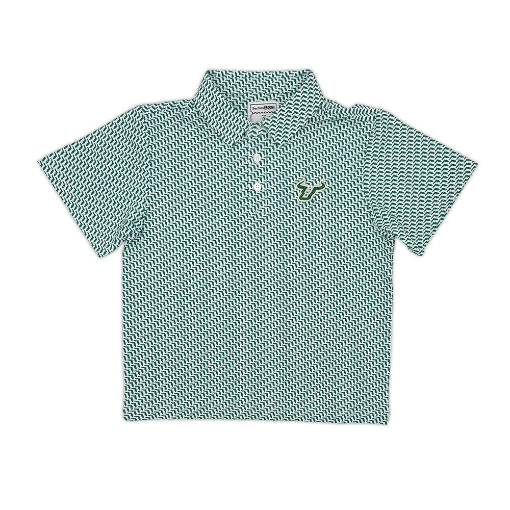 South Florida Map Pattern Youth Performance Polo | Section 103 2