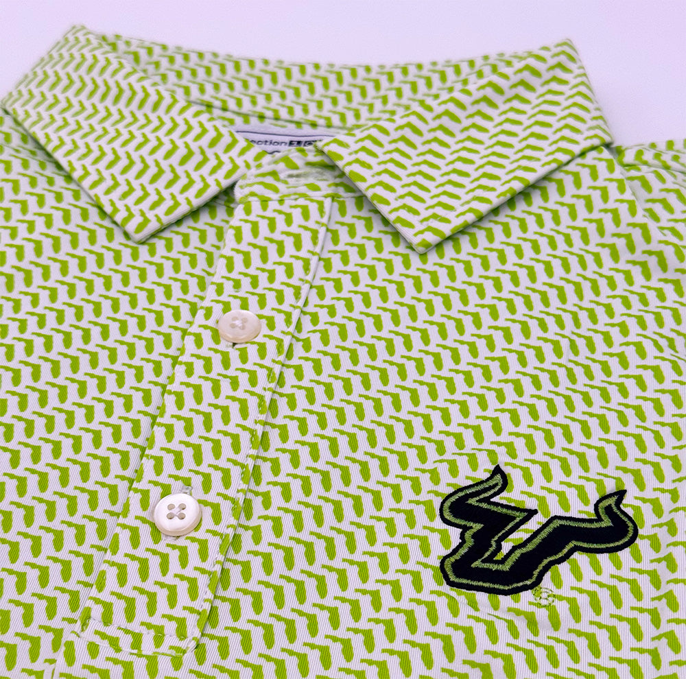 South Florida SoFlo Map Pattern Performance Polo | Section 103 3