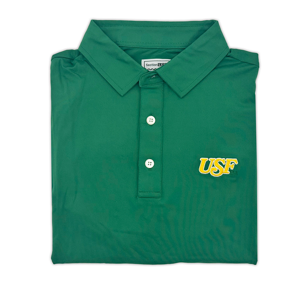 South Florida Vintage USF Logo Performance Polo | Section 103