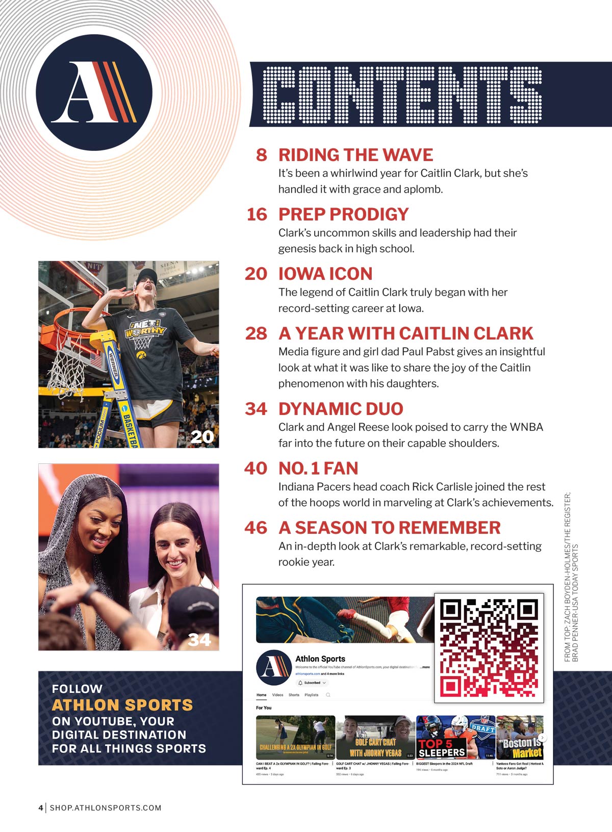 Athlon Sports - Caitlin Clark: WNBA Rookie Of The Year Commemorative Issue, Iowa Hawkeyes To Indiana Fever, No. 1 Draft Pick, 2024 Stats, Record-Setting Season, Angel Reese Duo, Social Media & More! 5