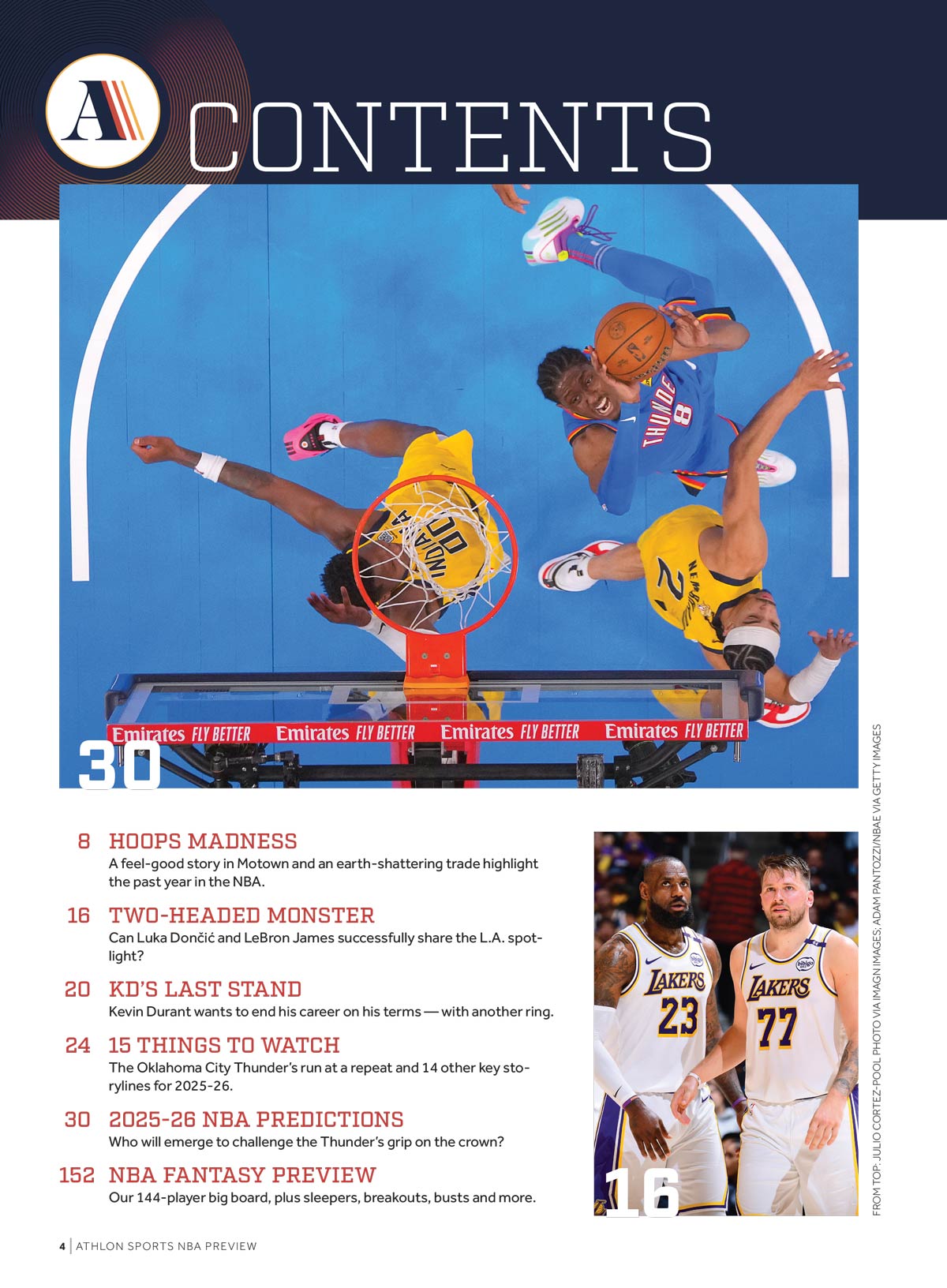 Athlon Sports - 2025-2026 NBA Preview: Lakers' Dynamic Duo, LeBron James & Luka Doncic, Kevin Durant's Next Championship Ring Hunt, Team Previews & Storylines, Scouting Reports, Fantasy Tips & More! 5
