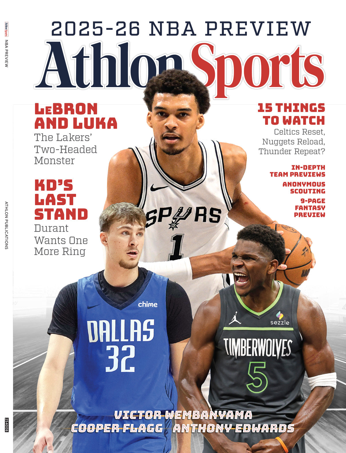 Athlon Sports - 2025-2026 NBA Preview: Lakers' Dynamic Duo, LeBron James & Luka Doncic, Kevin Durant's Next Championship Ring Hunt, Team Previews & Storylines, Scouting Reports, Fantasy Tips & More! 4