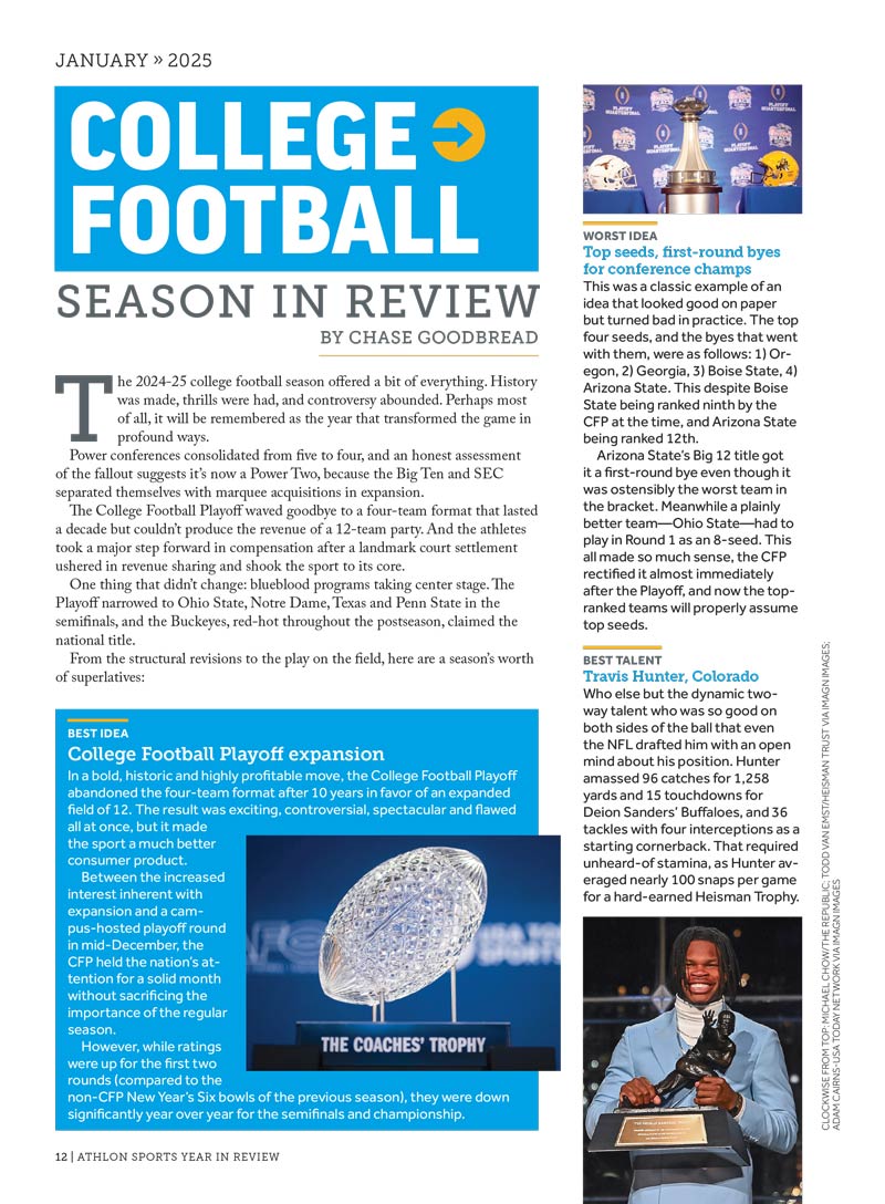 Athlon Sports - Sports Year In Review 2025: The Biggest Stories In Baseball, Football, Hockey & Basketball, Ohtani’s Breakout Year, Barkley’s Eagles Rise, Women’s Sports Milestones & More! 6