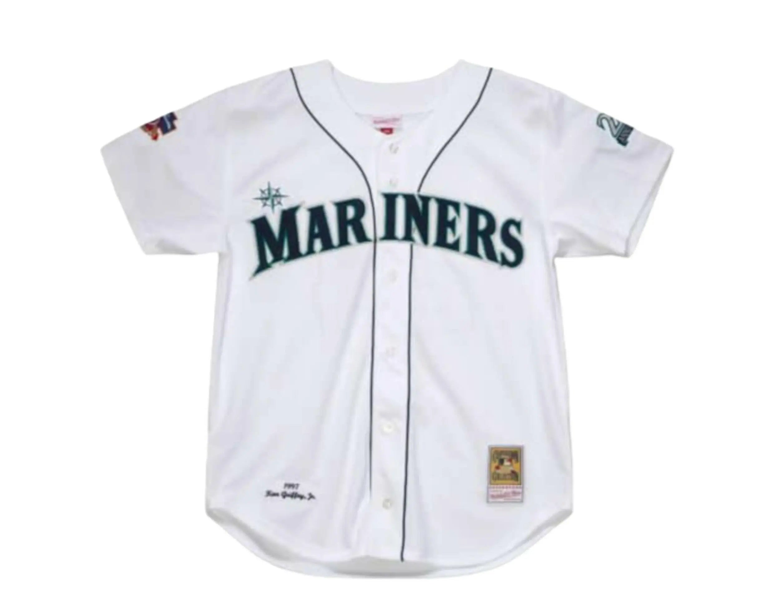 Mitchell & Ness Seattle Mariners Ken Griffey Jr. Authentic Jersey Men Jersey White/Black 1