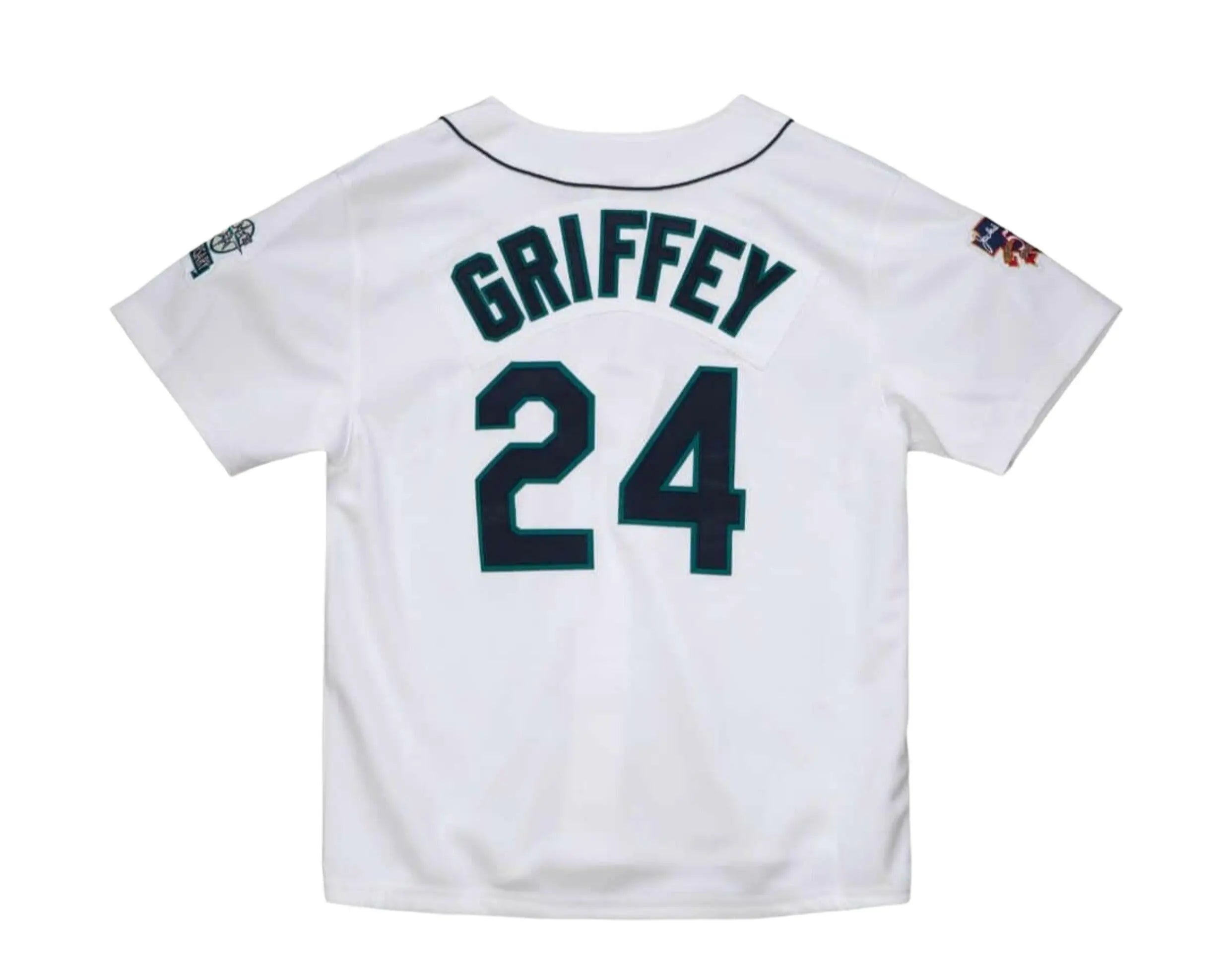 Mitchell & Ness Seattle Mariners Ken Griffey Jr. Authentic Jersey Men Jersey White/Black 2
