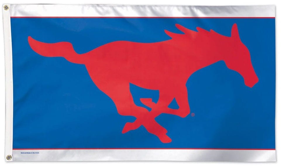 SMU Mustangs Flag 3x5 Logo Southern Methodist