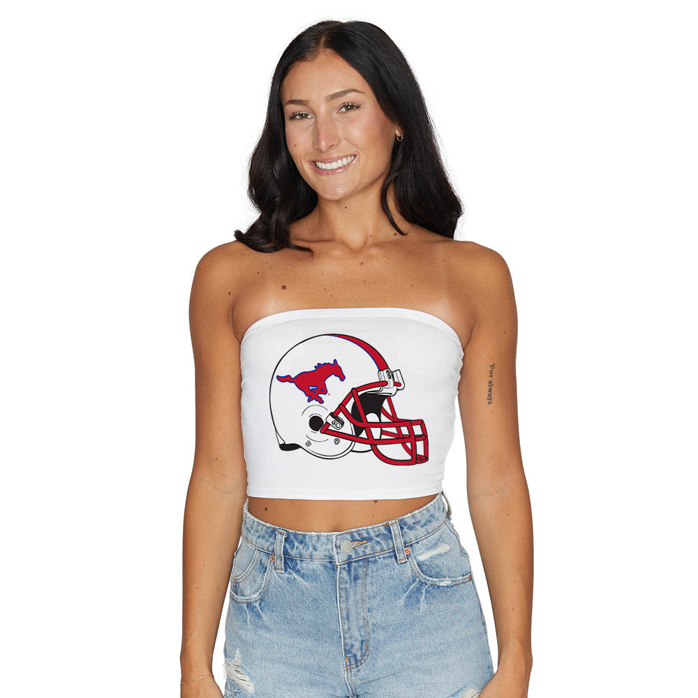 SMU Mustangs Helmet Tube Top | lojobands