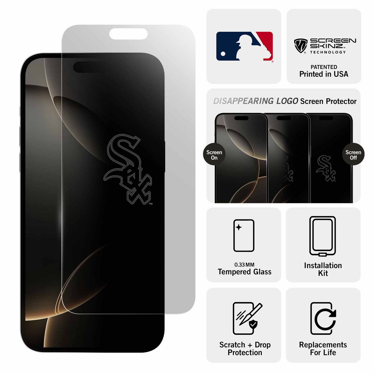 Chicago White Sox Clear Screen Protector 3