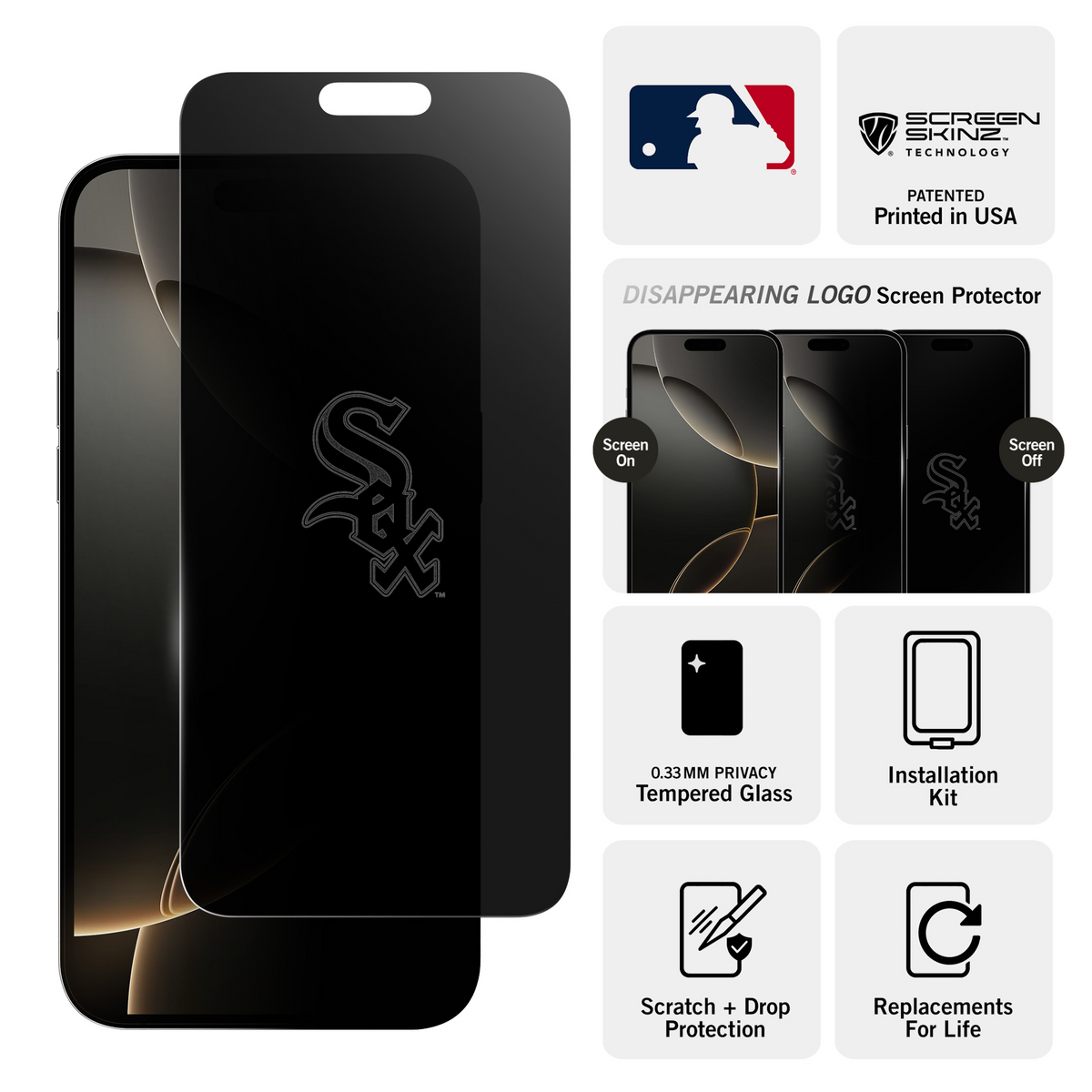 Chicago White Sox Privacy Screen Protector 3
