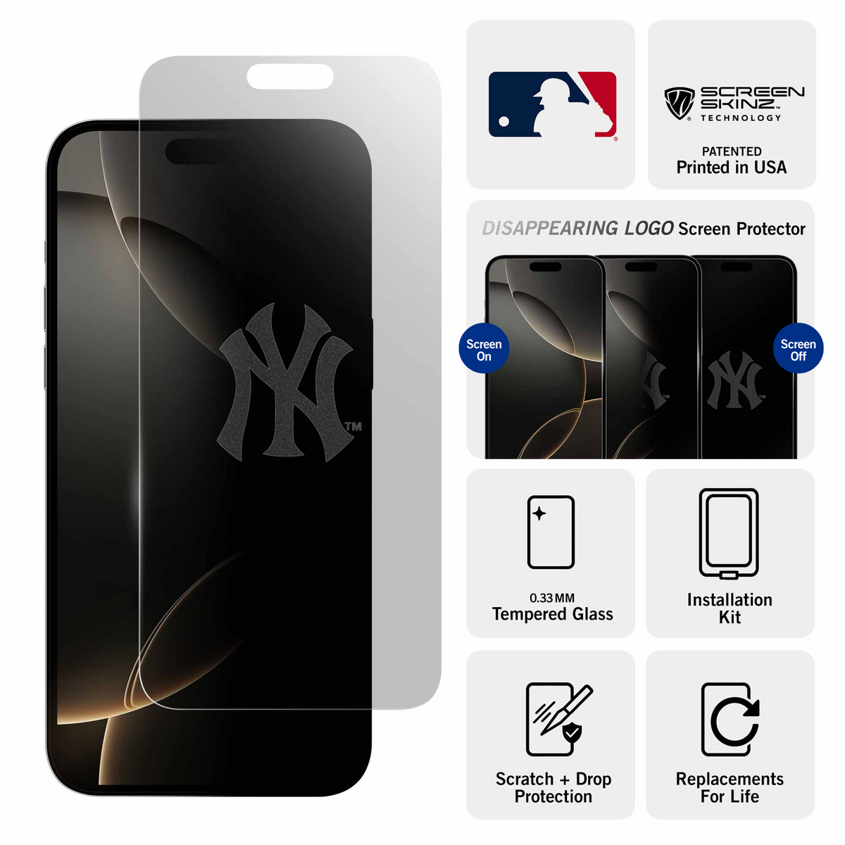 New York Yankees Clear Screen Protector 3