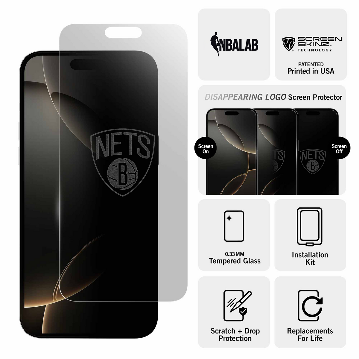 Brooklyn Nets Clear Screen Protector 3