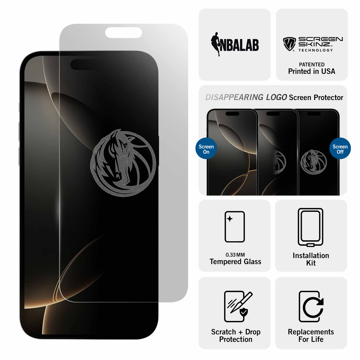 Dallas Mavericks Clear Screen Protector 3