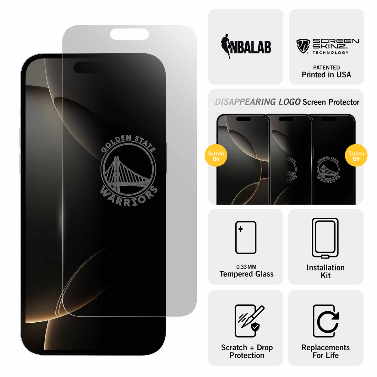 Golden State Warriors Clear Screen Protector 3