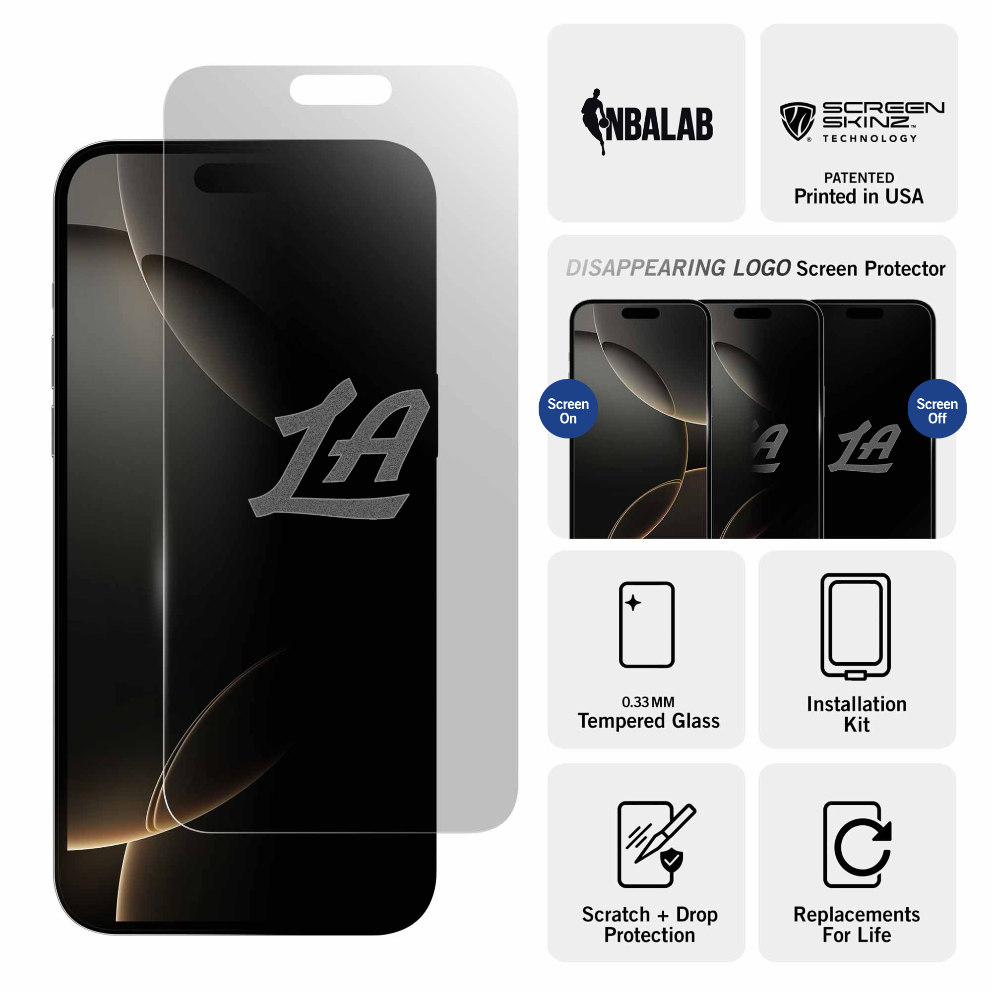 Los Angeles Clippers Clear Screen Protector 3