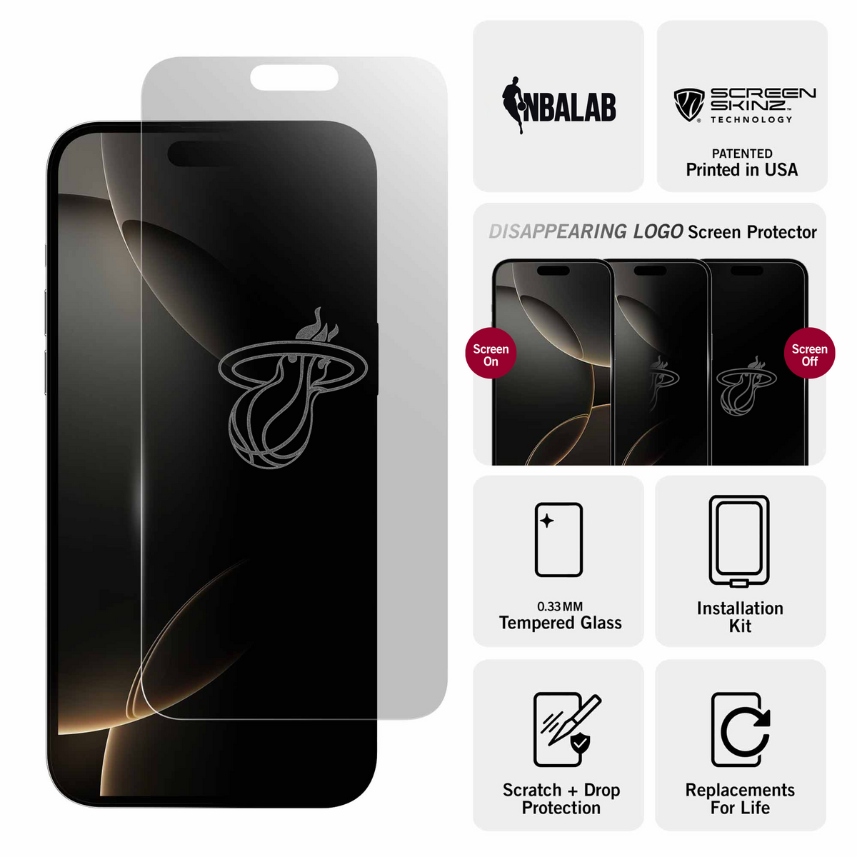 Miami Heat Clear Screen Protector 3