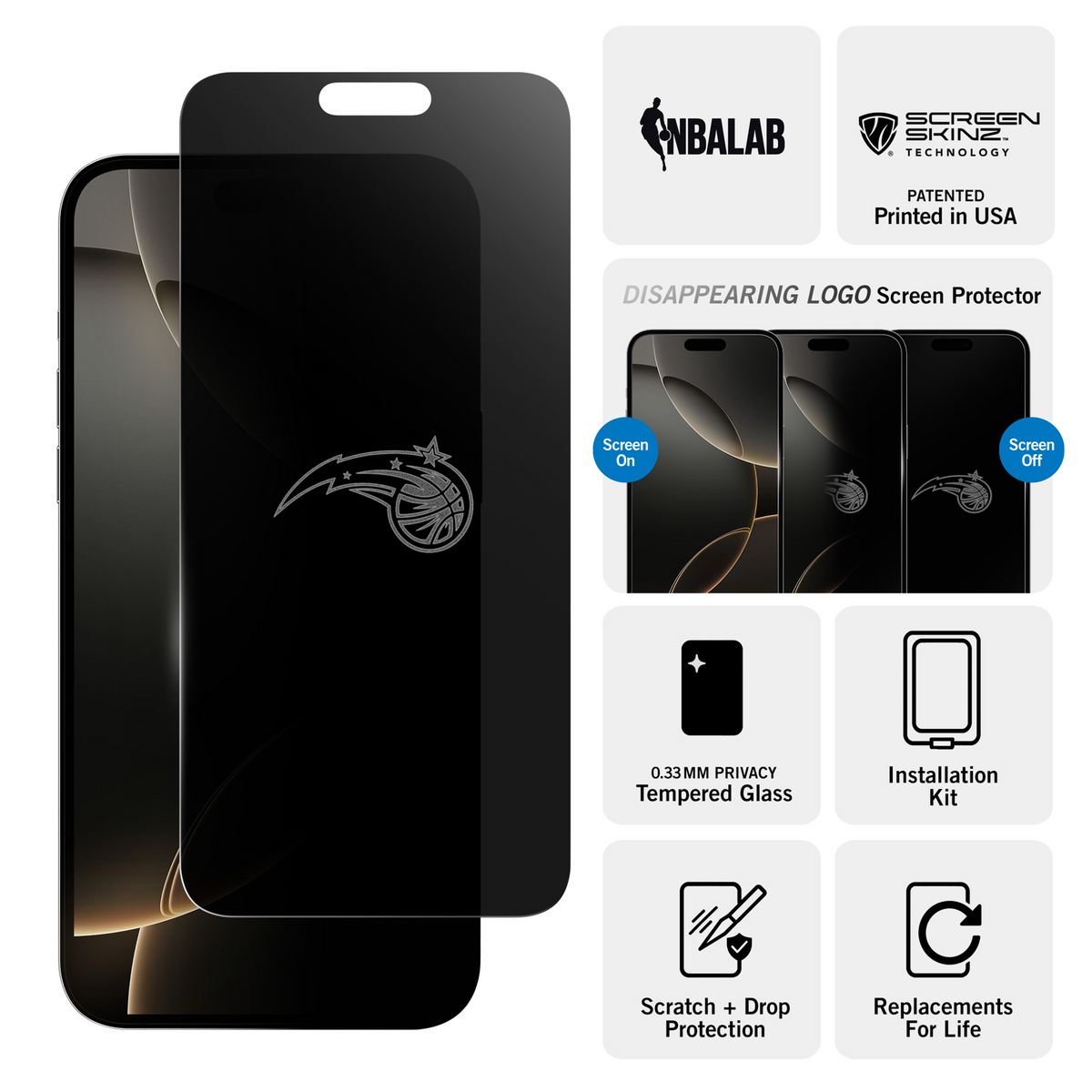Orlando Magic Privacy Screen Protector 3