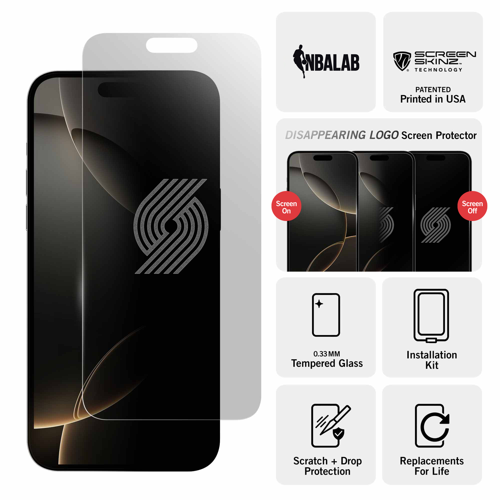 Portland Trailblazers Clear Screen Protector 3