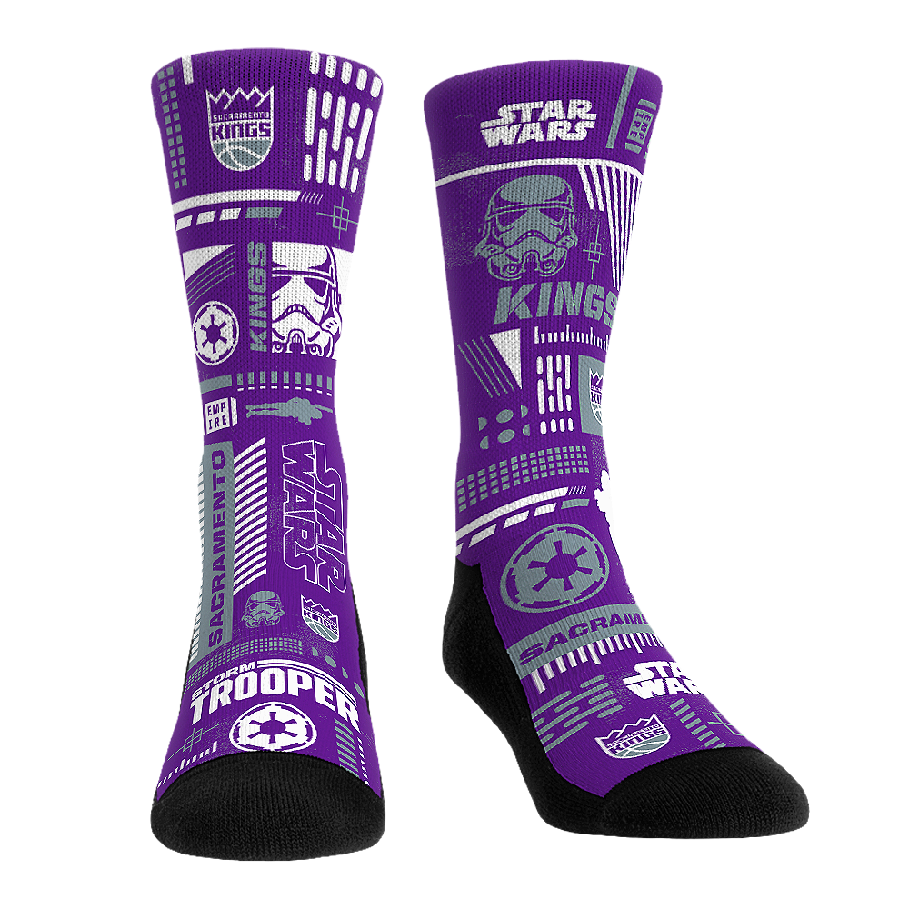 Sacramento Kings - Star Wars  - Stormtrooper Pattern | Rock 'Em Socks