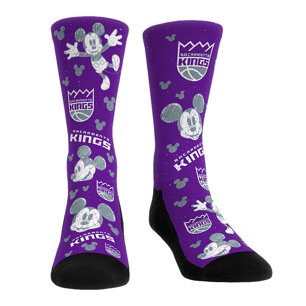 Sacramento Kings - Disney  - Mickey Sketch | Rock 'Em Socks